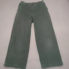 無印良品　カーキ チノワイドパンツ M