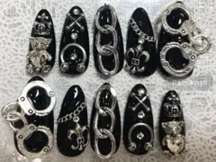 韓国 フレンチガーリー 量産型 地雷 ロック ワンホン y2k ネイルチップ