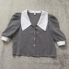 チェック柄 半袖シャツ