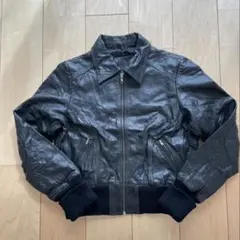 VERO MODA ブラックレザージャケット　XL