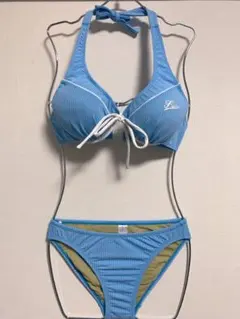 FILA 水着 ビキニ 9M Mサイズ ブルー ストライプ セパレート