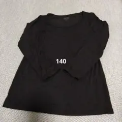 ユニクロ　ヒートテック 長袖　ブラック 140