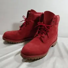 Timberland】6インチプレミアムブーツ A1149 レッド チャーム付 - メルカリ