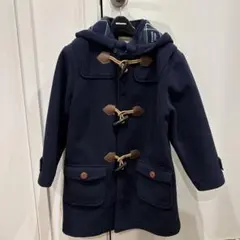 ミキハウス ネイビー ダッフルコート　130のサムネイル