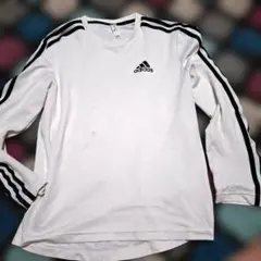 adidas ホワイト 長袖カットソー