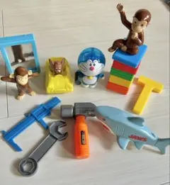 男の子 おもちゃセット おさるのジョージ トムとジェリー ドラえもん ユニバ