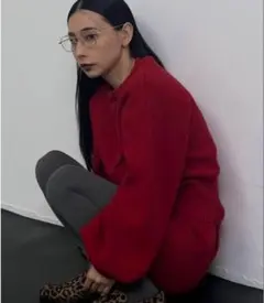 22時まで新品AMERI ✨SOLID KNITCARDIGAN WITH SK