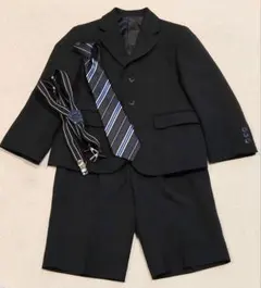 男の子フォーマルスーツ110cm★ネクタイサスペンダー付き！！