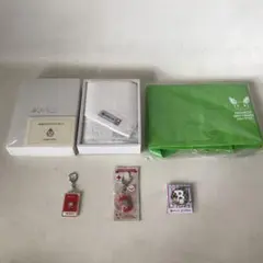 献血記念品グッズ5点セット　献血カード　血液バッグ　ポチャッコピンバッジ　B型