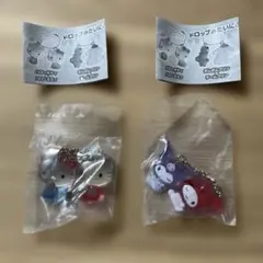 サンリオキャラクターズなかよしドロップチャーム　キティ&ミミィ　マイメロ&クロミ