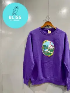 古着JERZEES プリントスウェットトレーナー