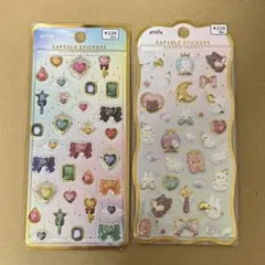 amifa キャンドゥ 立体 カプセル シール きらりんクリスタル ステッカー