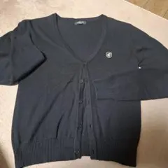 COMME CA ISM 黒 カーディガン 150A