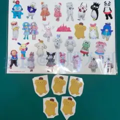 ② ポムポムプリン クリアステッカー ピューロランド バラ売りセット