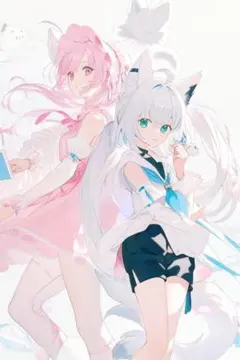 猫のキャラクターポスター紙沢光額付き発送♥a4 - メルカリ