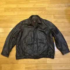 00sオールド！COVINGTON 黒 本革レザージャケット 2XL