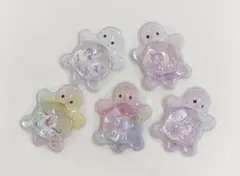 ボンボンドロップシール　3Dシール　立体シール　カメ　ユニコーン