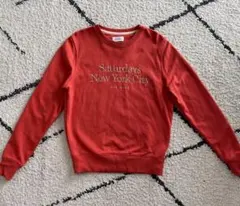 Saturdays New York City トレーナー レッド　ユニセックス
