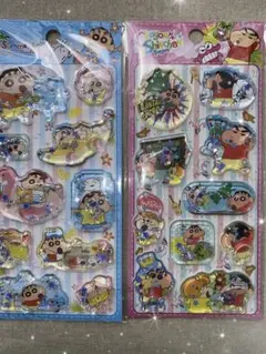【海外限定・正規品】クレヨンしんちゃん ウォーターインシール★2枚セット