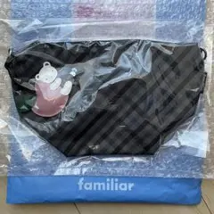 【新品未開封】familiar ファミリア ポシェット 黒系ファミリアチェックのサムネイル