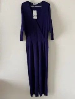 新品 ZARA Knit Jumpsuit ザラ ニット ジャンプスーツ