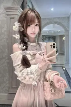 ロゼミューズ☆キルティングバニティバッグ☆ホワイト☆イコラブ☆みり 