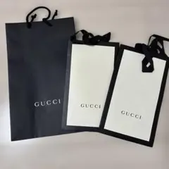 GUCCI ショップ袋 3枚セット 黒