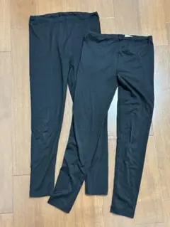 UNIQLO HEATTECH キッズスパッツ ２枚組130 黒