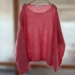 FRAMeWORK ピンク 長袖ニットセーター