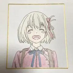 リコリス・リコイル　ちさと　手描き　イラスト　色紙
