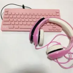 美品！チャレンジタッチ（ピンク色）キーボード&ヘッドホンセット♪