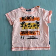 Moujonjon ビーチサーフィン Tシャツ 80