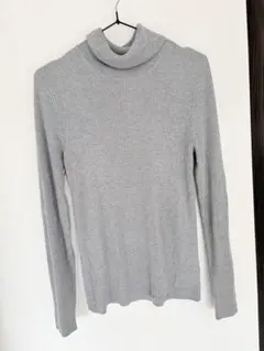 GU グレー タートルネックセーター 長袖