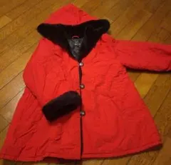 コート アウター 中綿入りボアコート フード付き 130cm キッズ レナウン