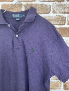 POLO RALPH LAUREN ポロシャツ　パープル　紫　S コットン