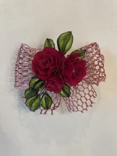 アメリカンフラワー　赤いバラ　空冷VW 一輪挿し　ウェディングブーケ