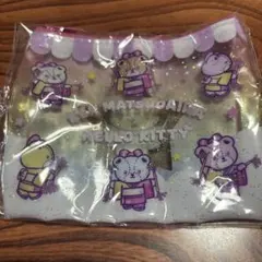 ハローキティ×マツケンサンバ クリアラメポーチ パープル