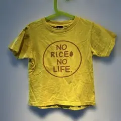 NO RICE NO LIFE Tシャツ イエロー