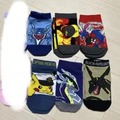 ポケモンキャラクターキッズ靴下6足セット