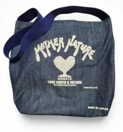 ハリウッドランチマーケットHRM MOTHER NATURE デニムトートバッグ