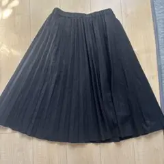 UNIQLO ブラック プリーツスカート 150