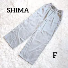 新品タグ付き シマ イージーパンツ テロテロ ウエストゴム ミントグリーン