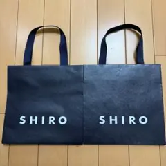SHIRO 黒 ショッパー　紙袋　２枚セットのサムネイル
