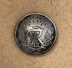 デンマーク　25オーレ コンチョ 1956 R’‘