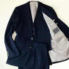 レダ REDA ×銀座グローバルスタイル スリーピーススーツ ベスト付 ネイビーのサムネイル