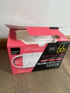マツキヨ 耳が痛くなりにくいマスク 小さめサイズ 60枚入 matsu kiyoのサムネイル