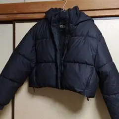 美品　ZARA　ダウン　ショートジャケット　Lサイズ
