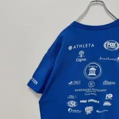 古着 Girls on the Run Tシャツ ボランティア 企業ロゴ ブルー