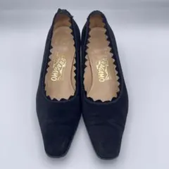 イタリア製 サルヴァトーレフェラガモ【23相当】スウェードパンプス/スクエアトゥ