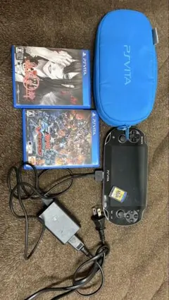 PS Vita PCH-1100 有機EL ソフト3本付き 8GB ケース付き